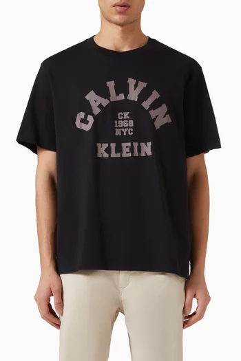 تي شيرت بطبعة قطن