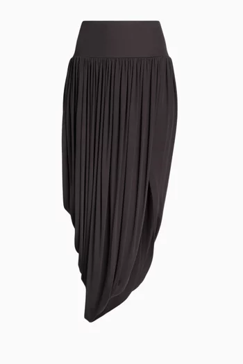 تنورة بتصميم ملفوف جيرسيه