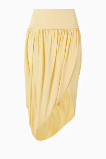 تنورة بتصميم ملفوف جيرسيه