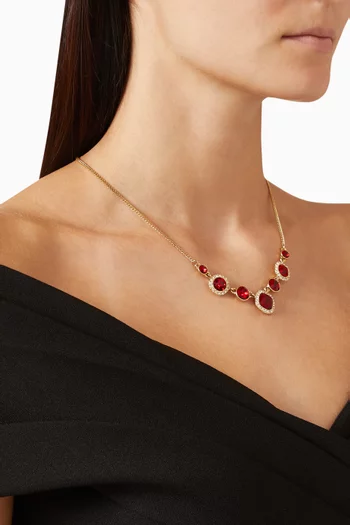 2000s Ruby Red Crystal Necklace