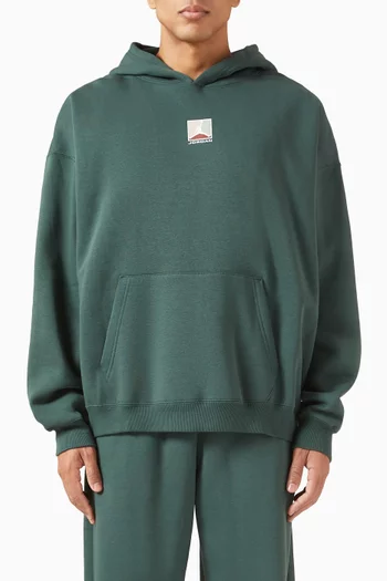 كنزة بغطاء رأس بروكلين وطبعة صوف