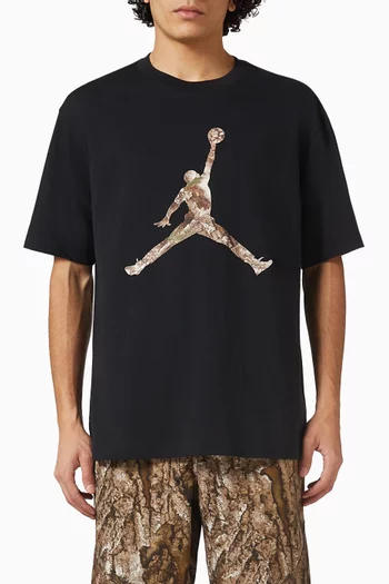 تي شيرت بروكلين بشعار الماركة بنقشة ريالتري قطن