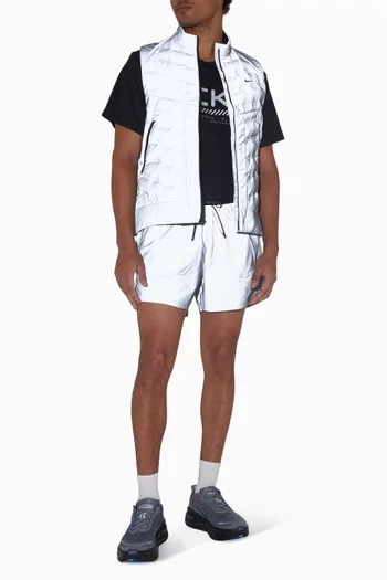 شورت للجري 2 في 1‏ بتصميم عاكس للضوء