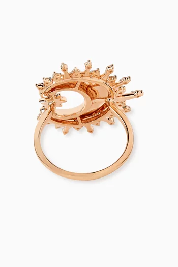 Luna Diamond Ring in 18kt Rose Gold