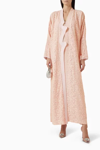 عباية كلاود بتصميم بشت دانتيل