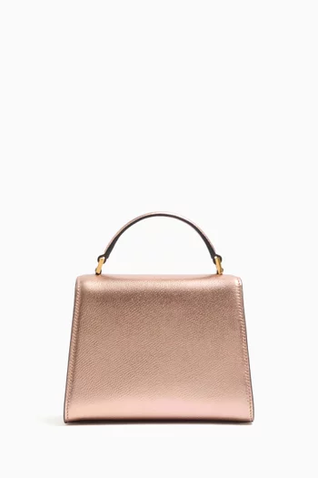 Mini VSLING Jewel Handbag in Laminated Grainy Calfskin