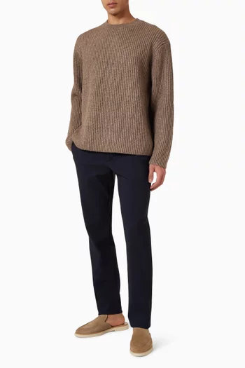 Crewneck Sweater in Wool-blend