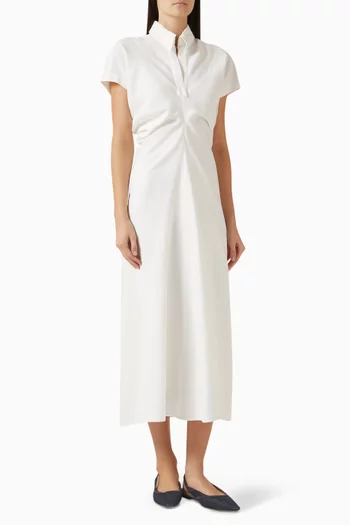 فستان مطرز بخرز مونيلي تويل