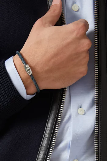 3 Rings Bracelet in Soft Leather