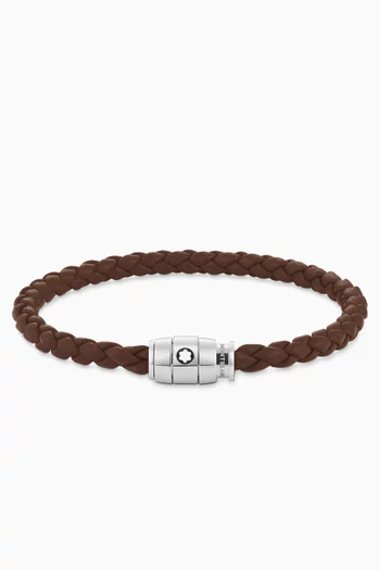 3 Rings Bracelet in Soft Leather