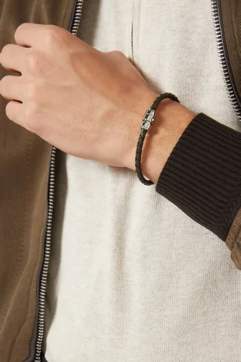 3 Rings Bracelet in Soft Leather