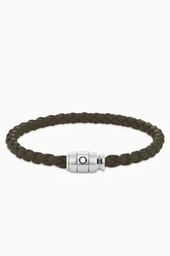 3 Rings Bracelet in Soft Leather