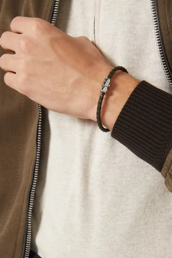 3 Rings Bracelet in Soft Leather