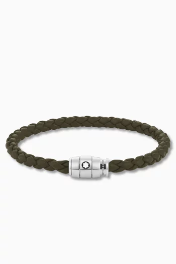 3 Rings Bracelet in Soft Leather