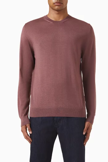 Crewneck Sweater in Silk-cashmere