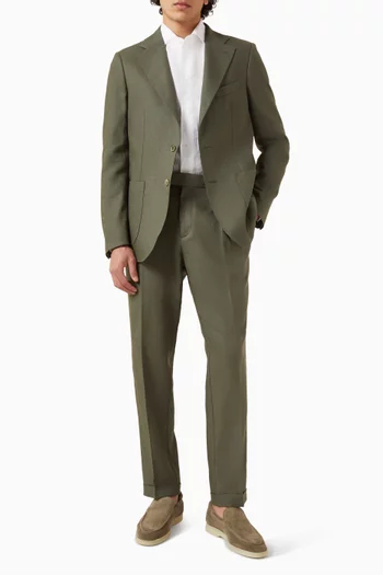 Elegant Tapered-fit Pants in Linen