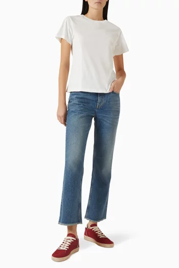 تي شيرت دوريس بتفاصيل ممزقة قطن