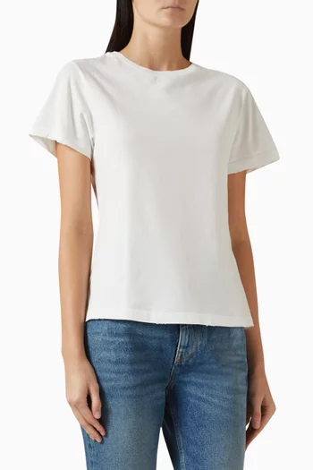 تي شيرت دوريس بتفاصيل ممزقة قطن