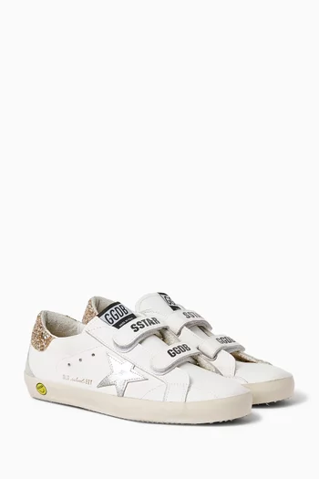 Classic Old School Sneakers in Leather