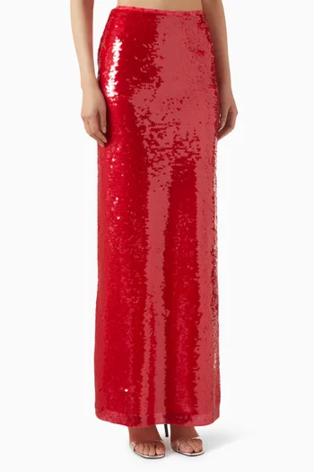 Mermaid Sequin-embellished Skirt