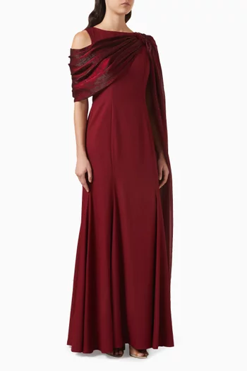 فستان بشال درابيه