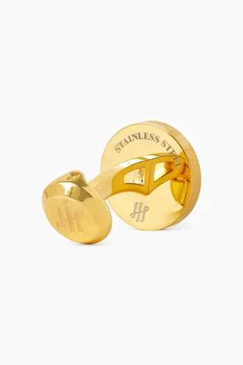 Materica Cufflinks in Lapis Lazuli & Gold-Plated Metal