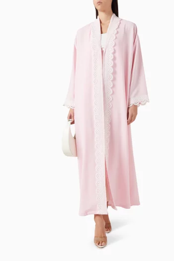 عباية بقصة زينة كريب بوليستر