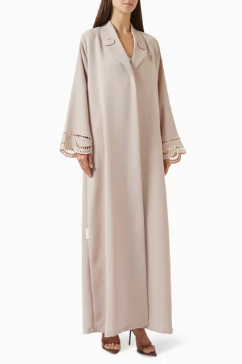 Zainah Circle Abaya in Polycrepe