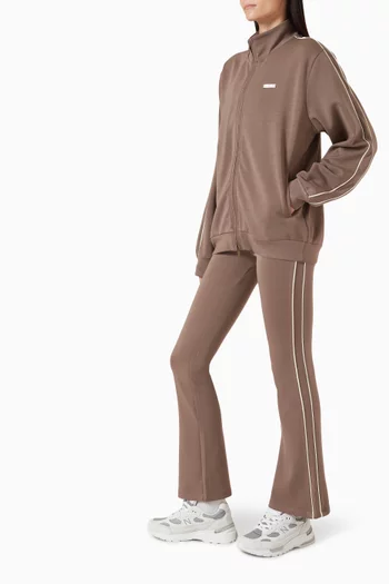 Contrast Panel Track Jacket in Scuba Soft