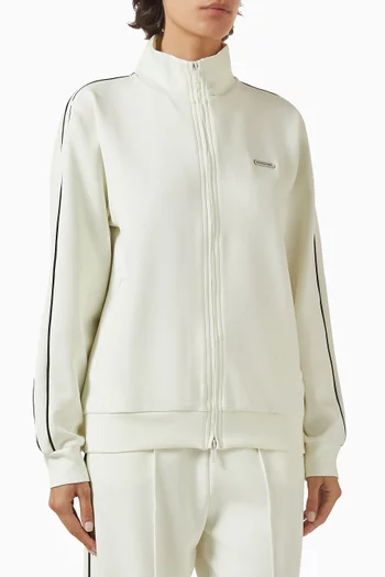 Contrast Panel Track Jacket in Scuba Soft