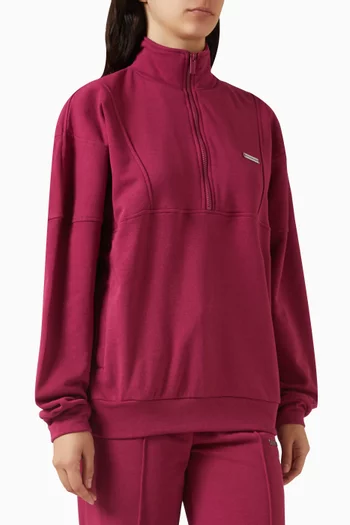 Half-zip Sweatshirt in Cloud Fleece