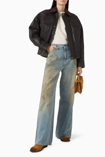 Reverse Logo Boxy T-shirt in Cotton