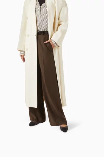 حذاء باليرينا مارسي بكعب مسطح وسير خلفي جلد