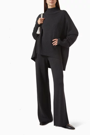 بنطال ميلا بقصة ساق واسعة