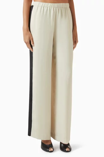 بنطال اوليفيا بنقشة مخططة