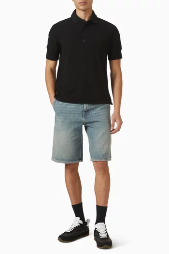 تي شيرت بولو بشعار الماركة الشهير قطن