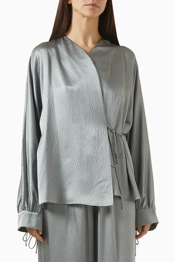 بلوزة سيلين حرير توت