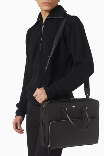 Medium Sartorial Briefcase in Leather