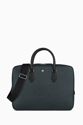 Sartorial Thin Briefcase in Leather