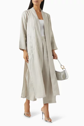 3-piece Travel Abaya Set in Linen