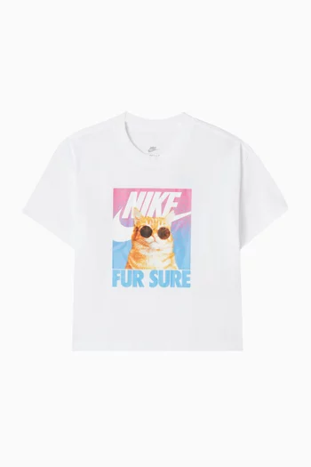 تي شيرت بطبعة صورة حيوان قطن