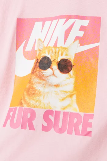 تي شيرت بطبعة صورة حيوان قطن