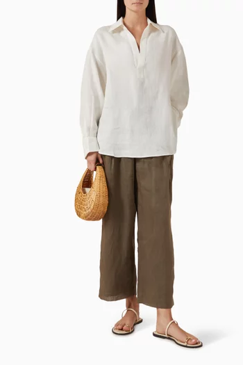 Collared Tunic in Linen