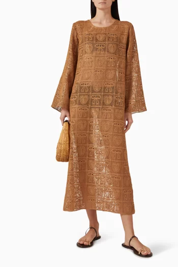 Maxi Kaftan in Crochet