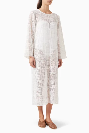 Maxi Kaftan in Crochet