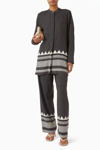 Metric Wide-leg Pants