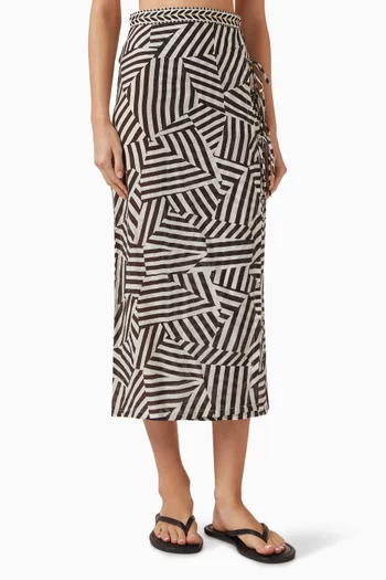 Geo Wrap Skirt