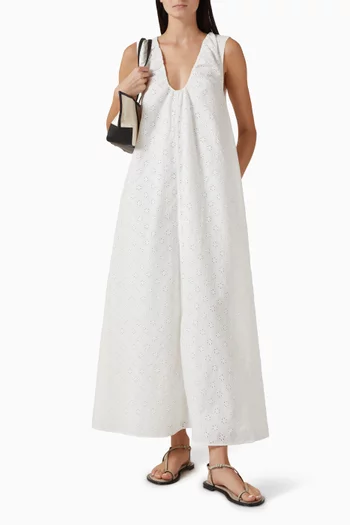 فستان خوانا بتطريزات إنجليزية