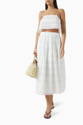 Perla Embroidered Skirt