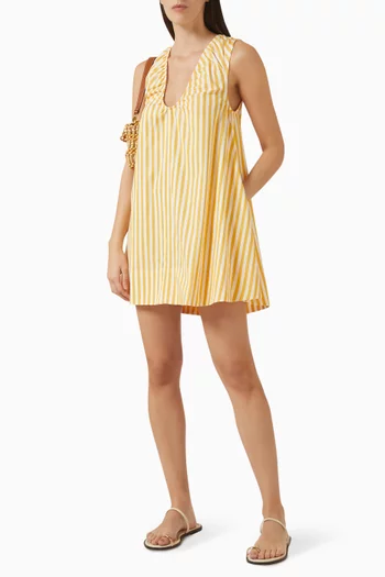 فستان بيدريرا قصير قطن